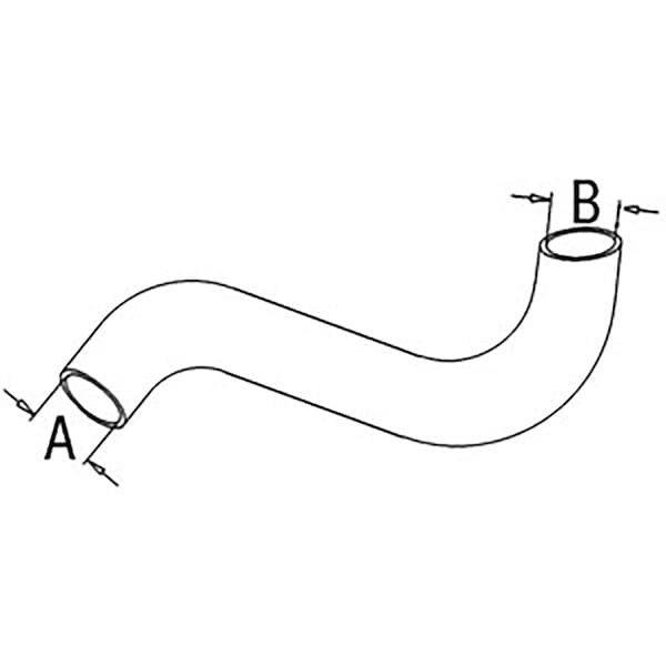 Aftermarket New Fits Massey Ferguson Tractor Lower Radiator Hose 1 3/5" I.D. 698 1669806M1 - main